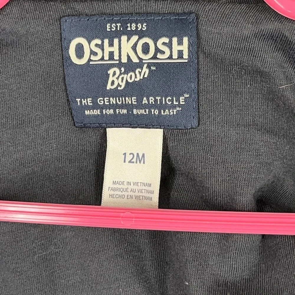 OshKosh Jacket Youth Baby 12 Months‎ Blue Utility Field Coat Outerwear